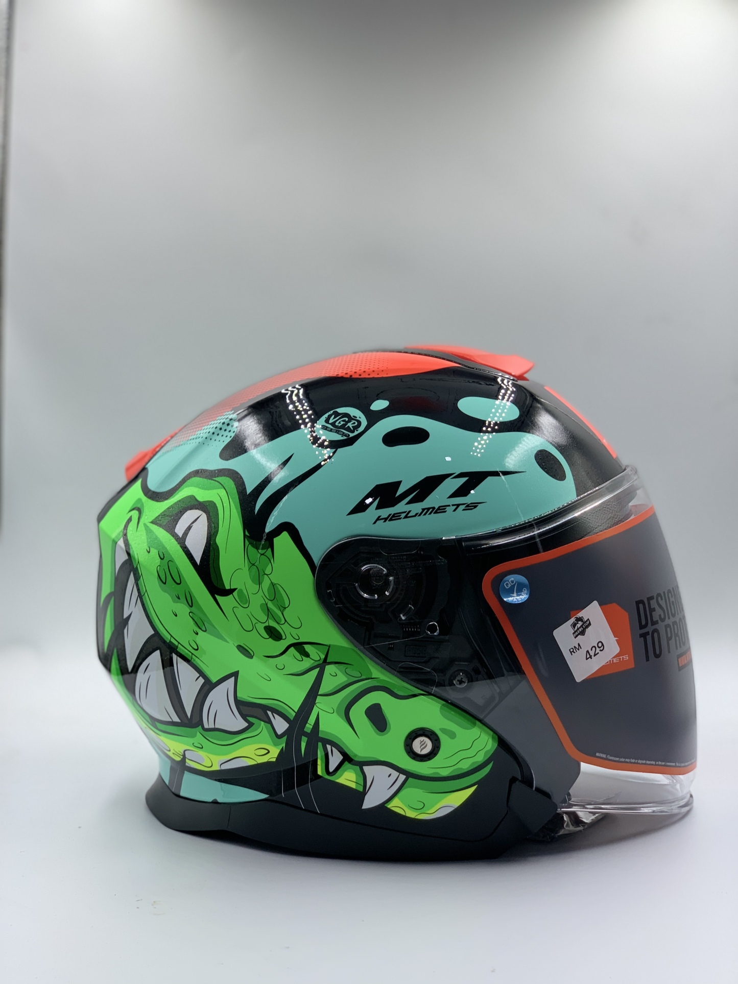 MT Helmet Thunder 3 SV Jet Crock D1 Gloss Black (ECE CERTIFIED)